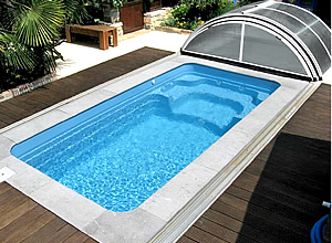 Plavalno masažni bazen SWIM TRIM s streho